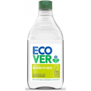Natūralus indų ploviklis su citrinomis ir alavijais ECOVER, 450 ml Natūralus indų ploviklis su citrinomis ir alavijais ECOVER, 450 ml