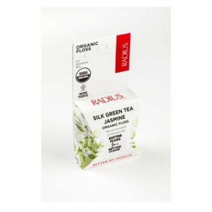 Dantų siūlas Radius Organic Silk Green Tea Jasmine, 30m